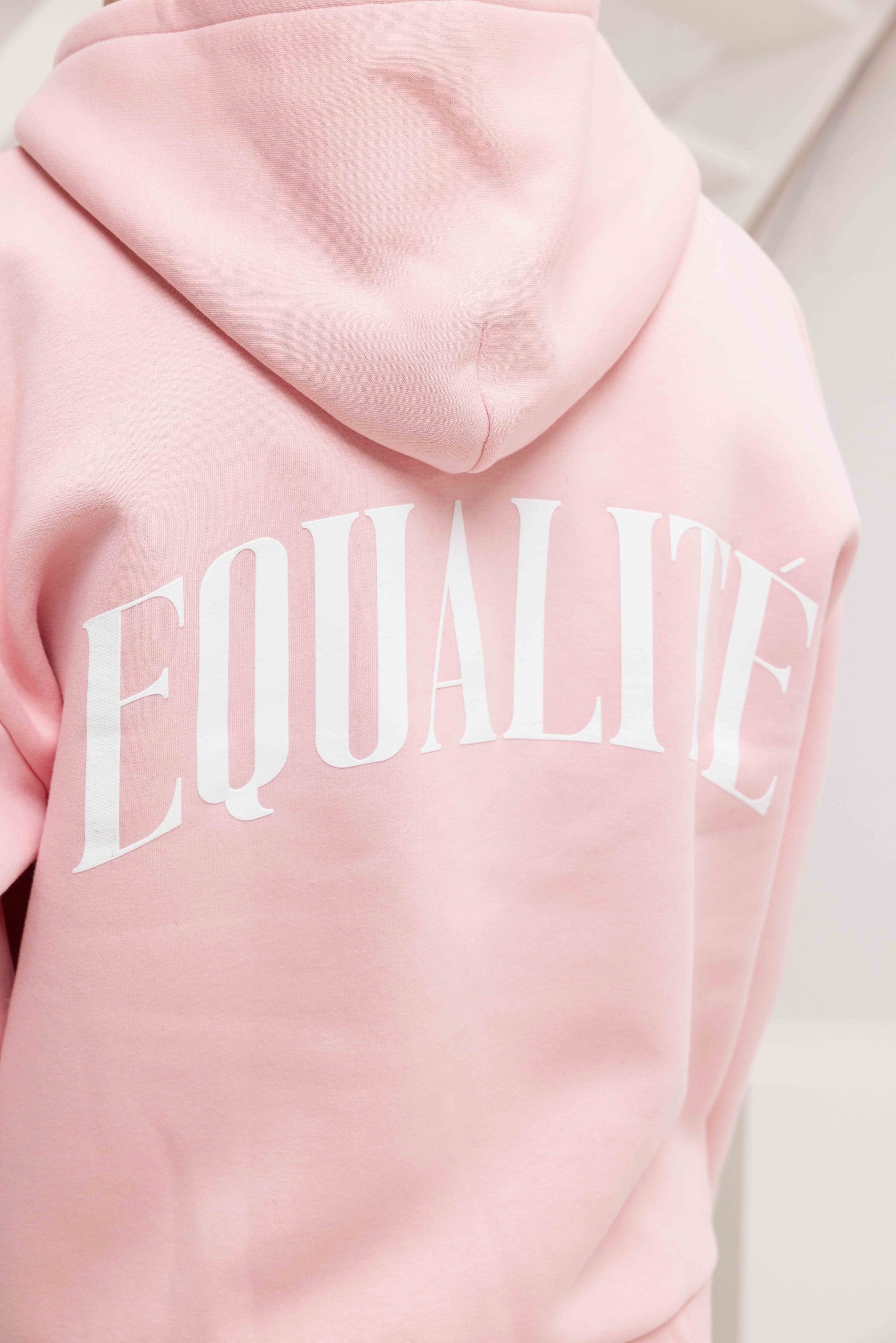 Equalité Oliver Oversized Full Zip Hoodie Roze