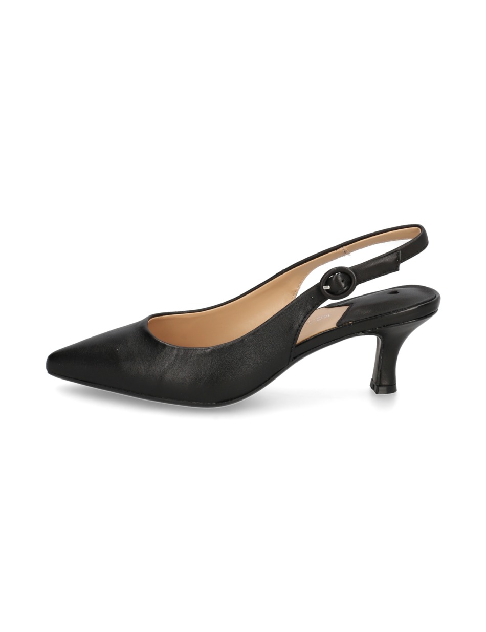 Glattleder Slingpumps