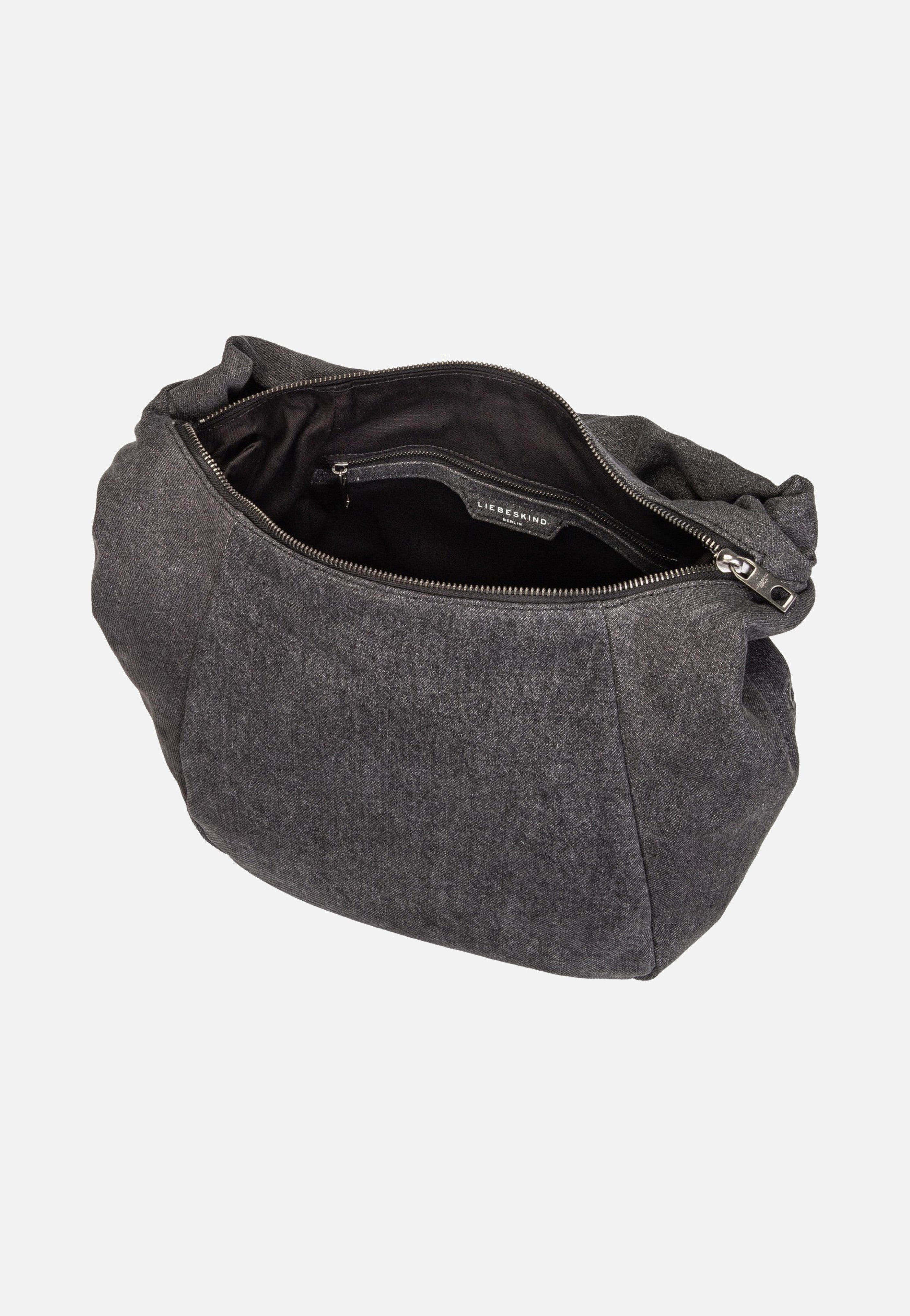 Farrah Hobo M Denim Black - Hobo Bag
