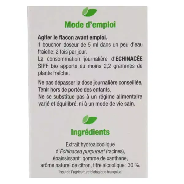 Synergia SIPF Echinacée Bio 100ml