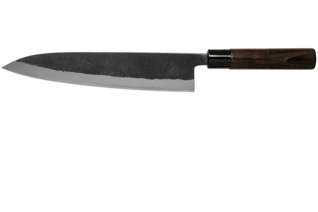 Munetoshi Nashiji Black Gyuto koksmes 24 cm