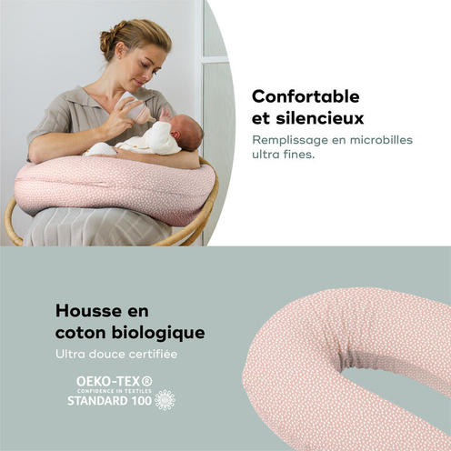 Coussin de maternité Doomoo Buddy Cloudy Pink - BABYMOOV