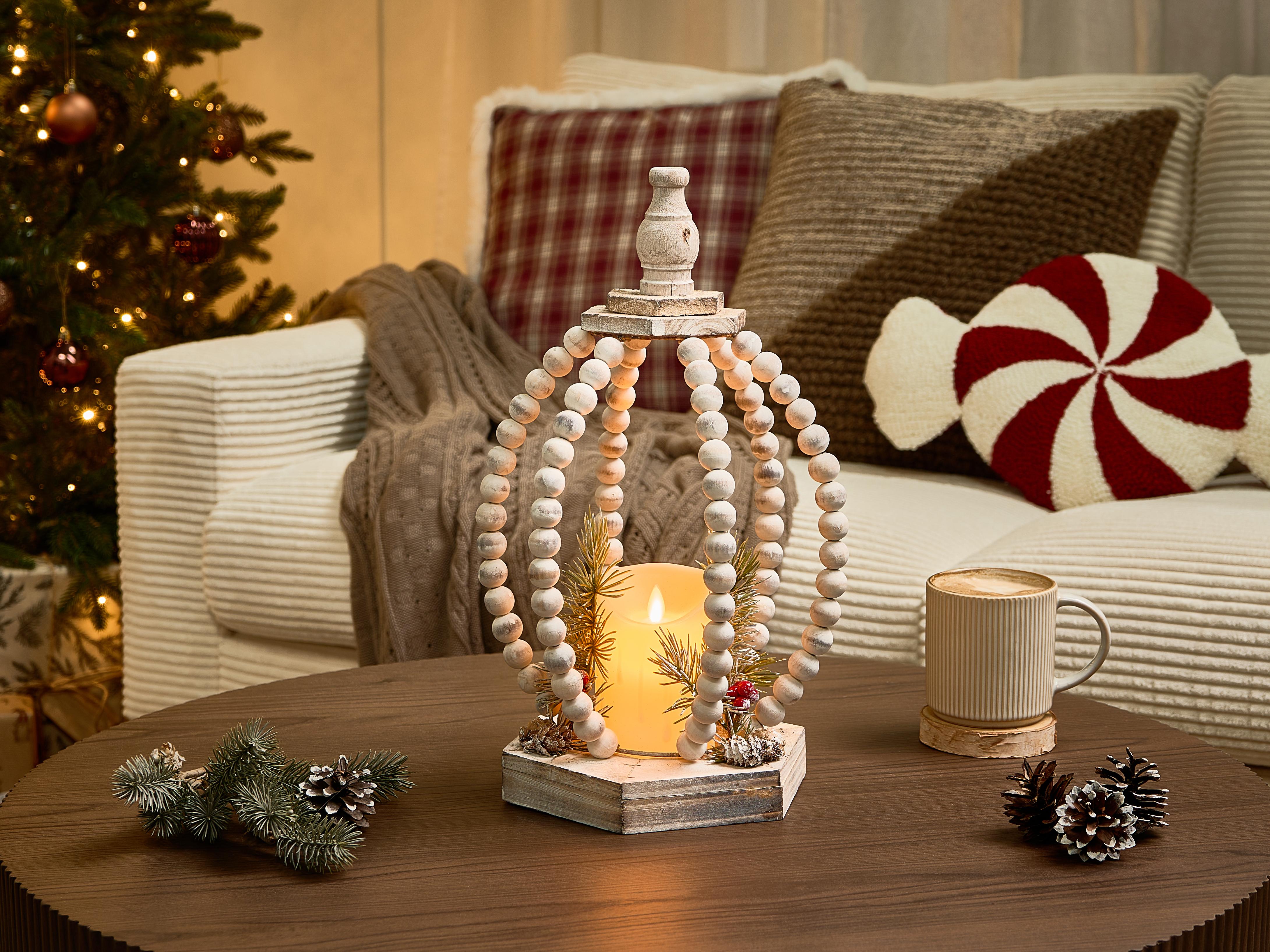 Kerstdecoratie LED PAJARVI 40 cm Lichtbruin