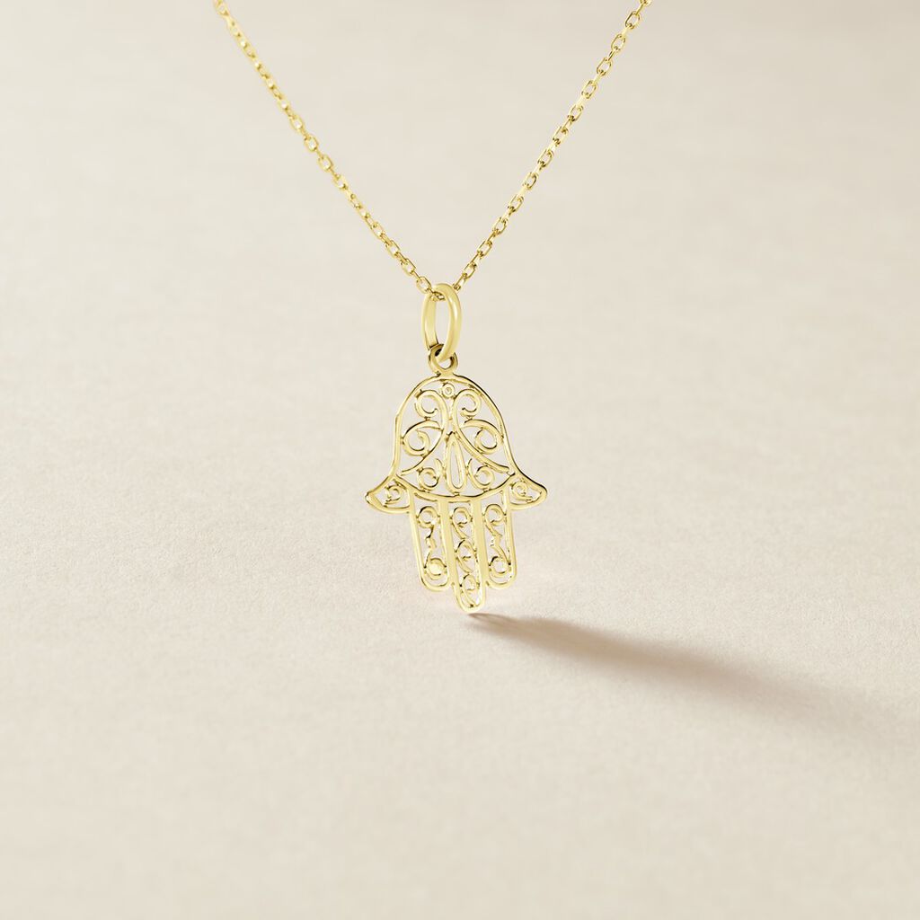 Pendentif Fatima Or Jaune