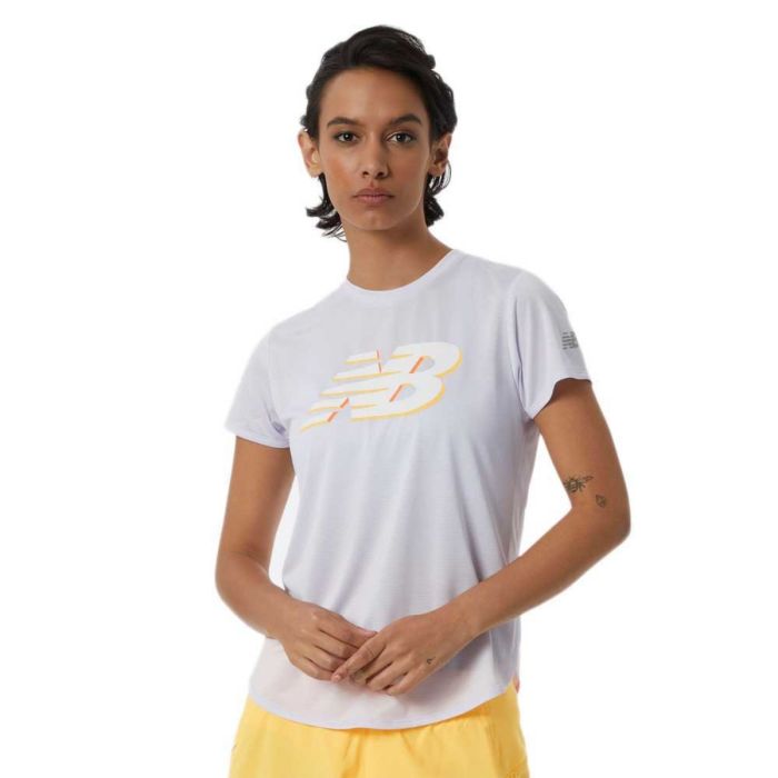 New Balance Dame T-shirts Graphic Accelerate Women SS Top Lilla