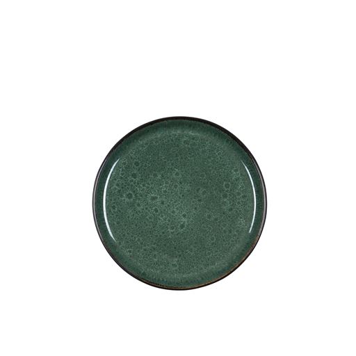 Bitz Gastro Frokosttallerken, Sort/Grøn, Ø21 cm