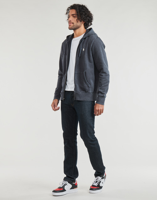 Polo Ralph Lauren - SWEATSHIRT ZIPPE EN MOLETON Negro / Lavado / Descolorido / Negro