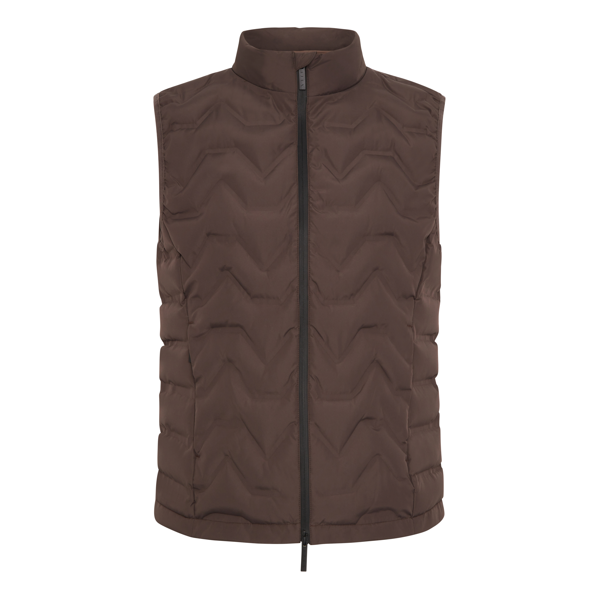 SEPIK - Gilet de sport coupe-vent sepik avec fermeture éclair | Marron