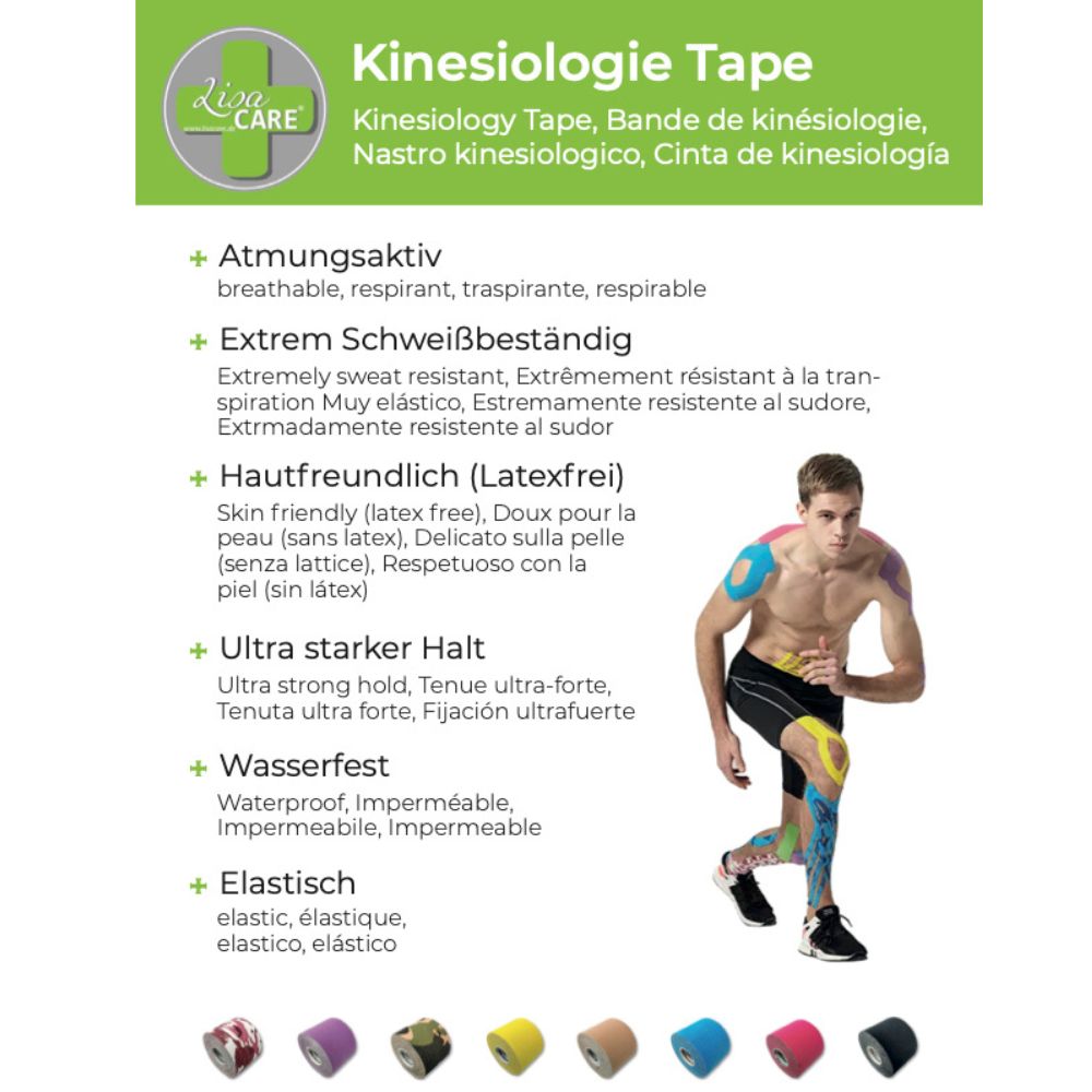 LisaCare Kinesiologie Tape - Beige - 5cm x 5m