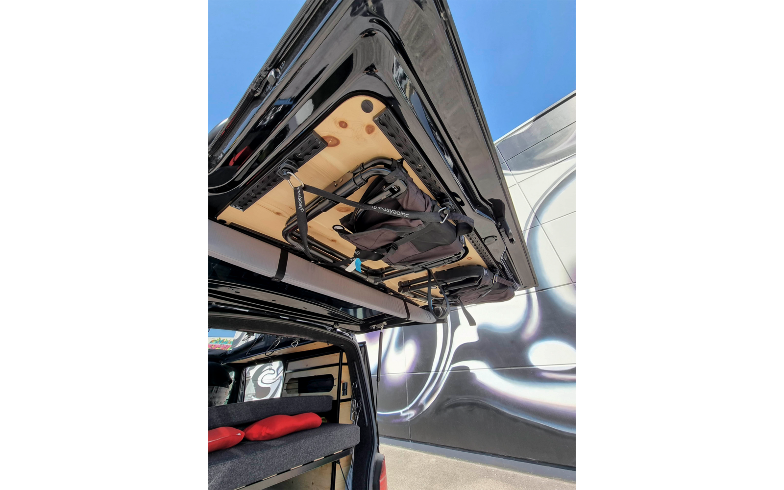 easygoinc. Airlineschienen-Montagesatz für Heckklappe VW T6/T6.1 Silber