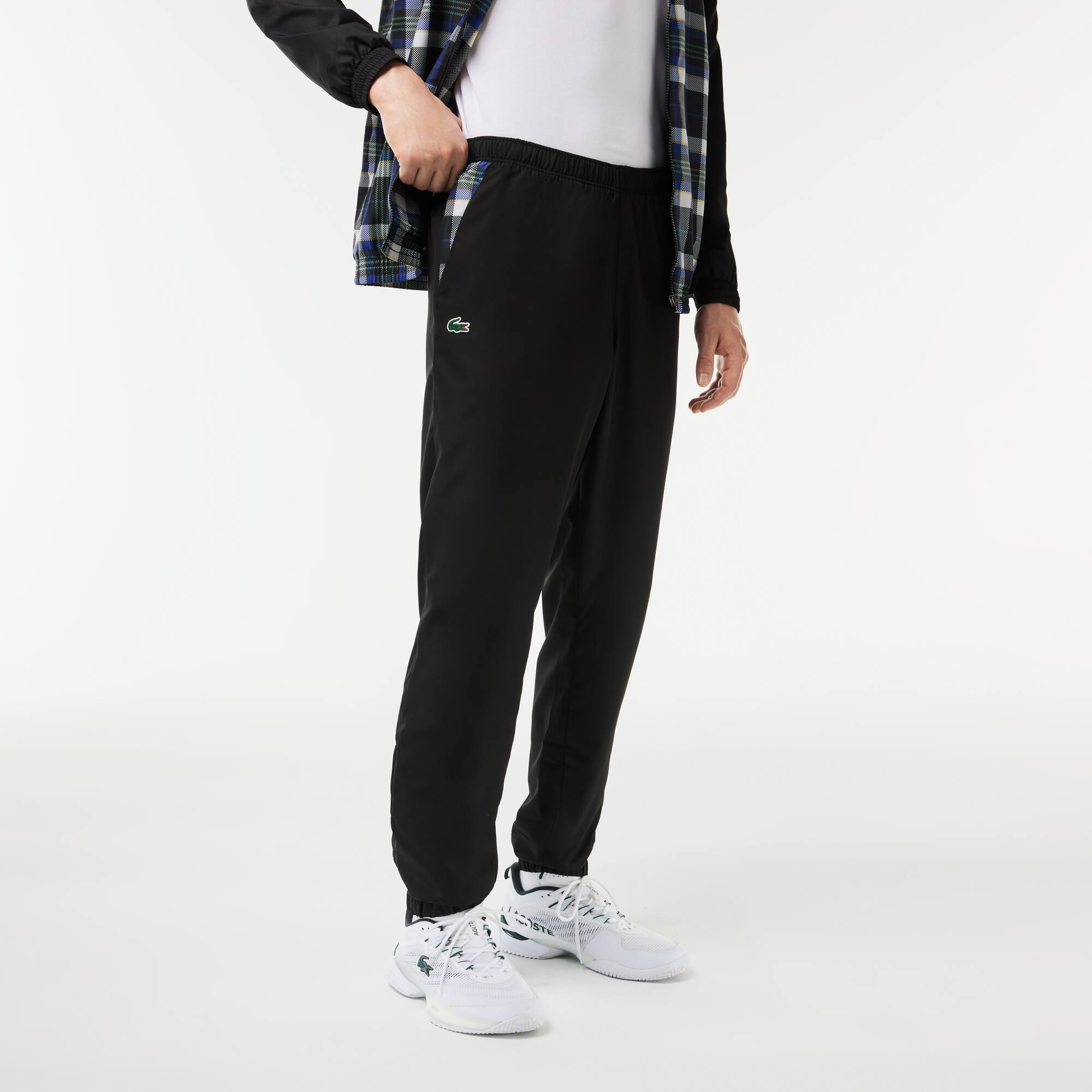 Herren LACOSTE TENNIS Jogger-Set mit Karomuster Trainingsanzug-Sets - Weiss - Lacoste - Herren