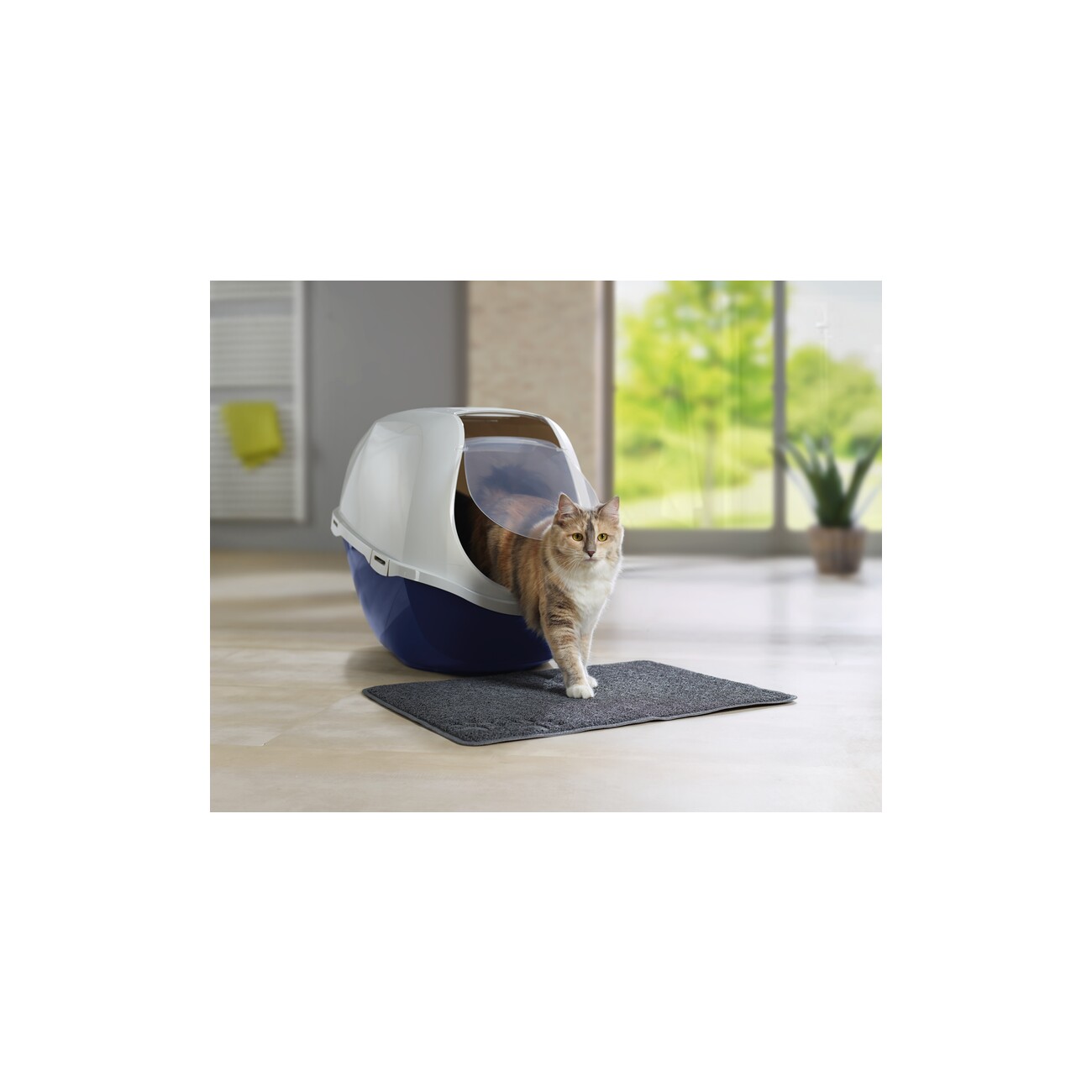 AniOne Toilettenvorleger 45x60 cm grau
