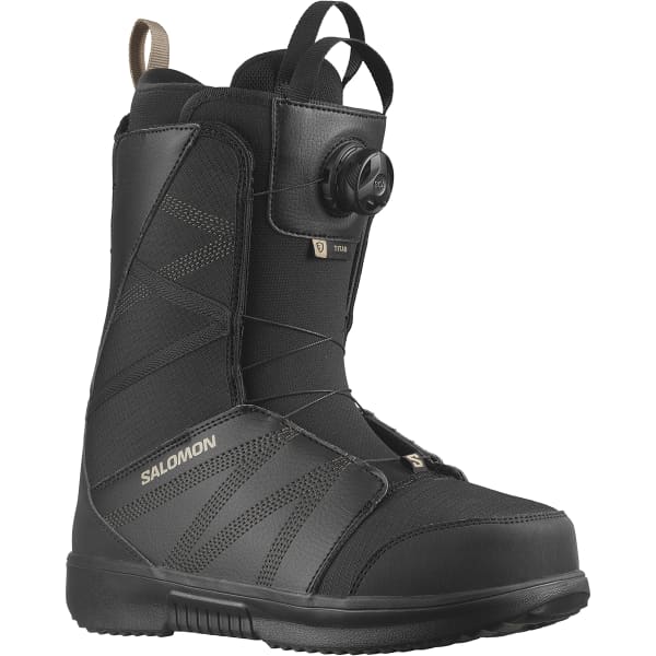 Boots snowboard SALOMON TITAN BOA BLACK / BLACK / ROASTED CASHEW