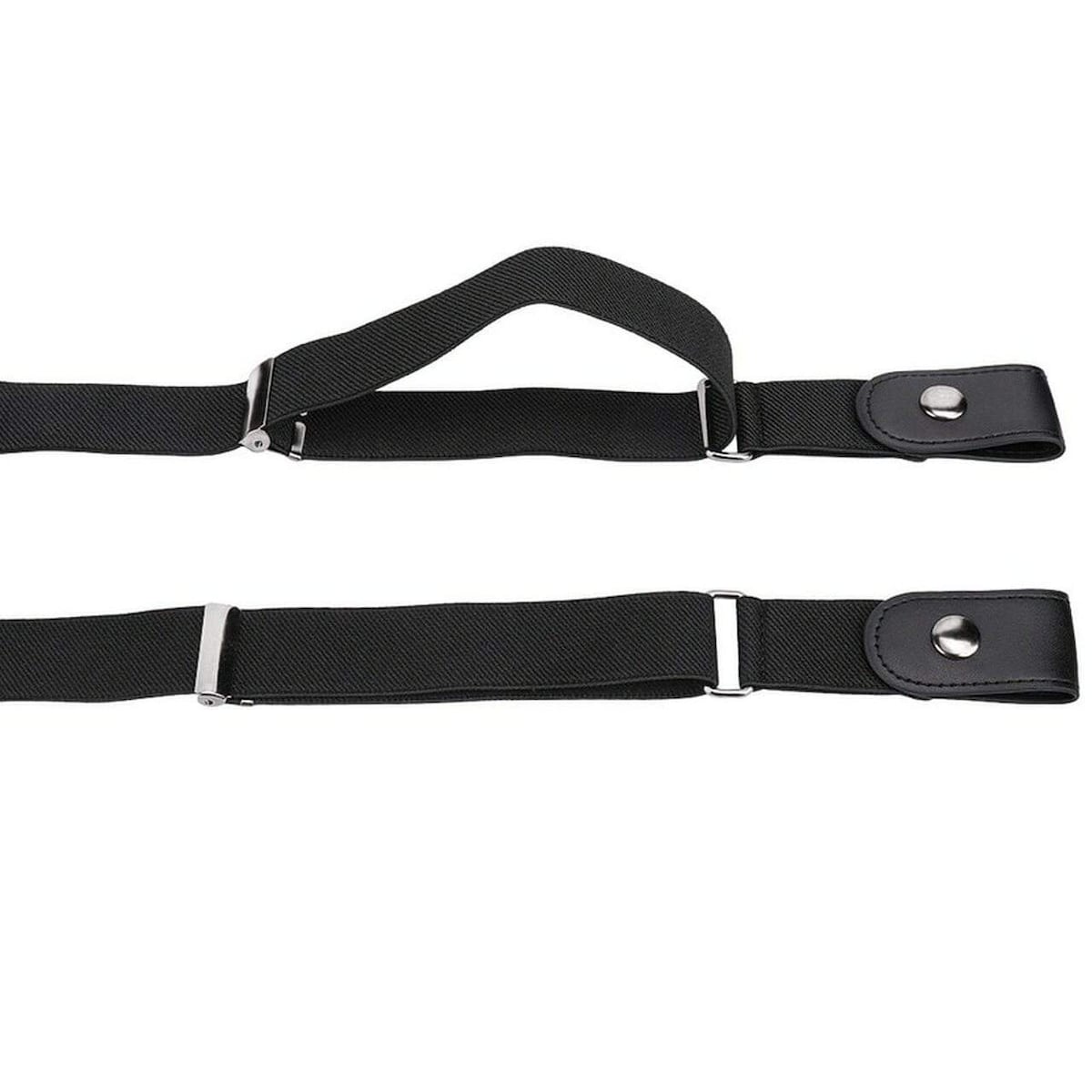 Elastisk belte uten spenne Sort