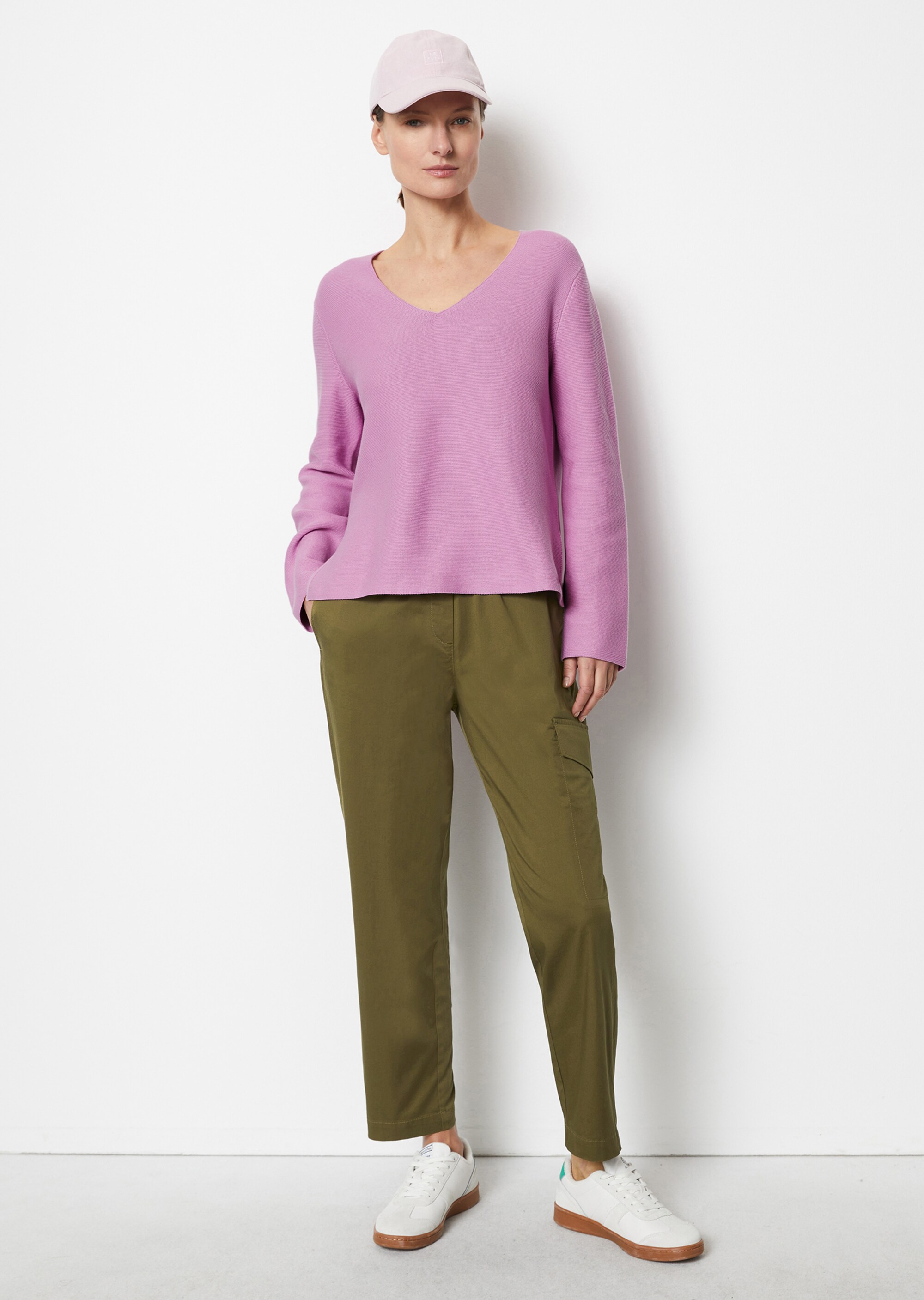 V-Neck-Pullover looseaus Organic Cotton