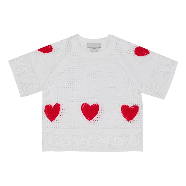 Stella McCartney Kids Pull Cœur | Blanc