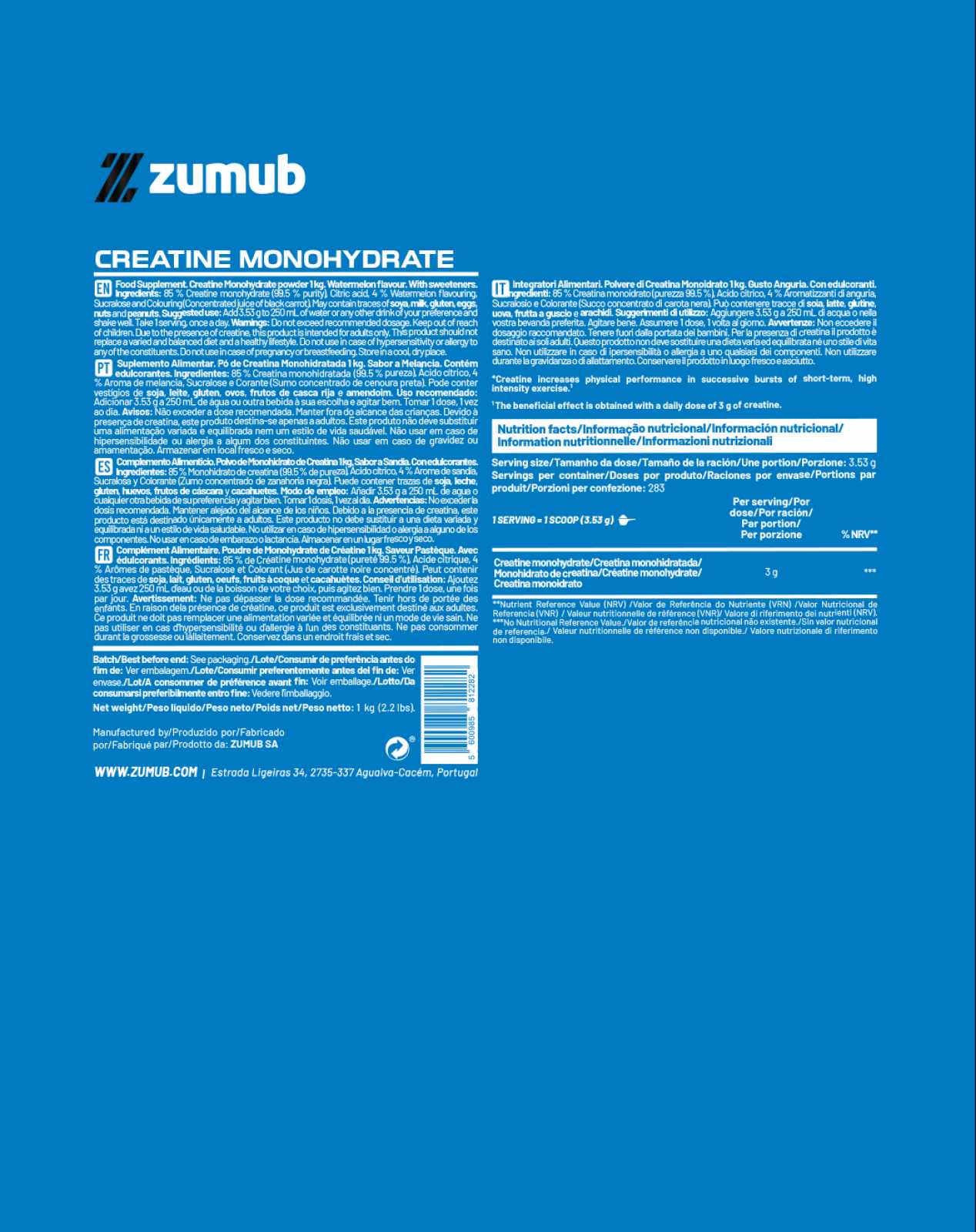 Creatina Zumub 100 g