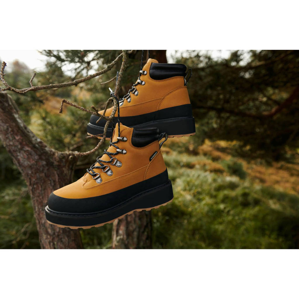 Liewood Luciengevoerde leren veterboots 2194 Golden / caramel black