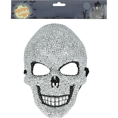Halloween masker m. rhinsten - flere varianter - assorteret
