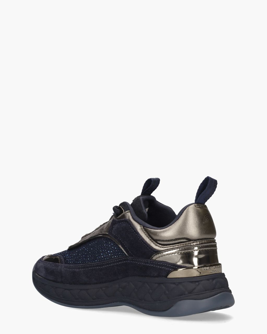 Kurt Geiger Kensington C Sneaker Donkerblauw/Zilvergrijs Damessneakers