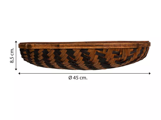 Plateau en bambou marron d45x8,5h