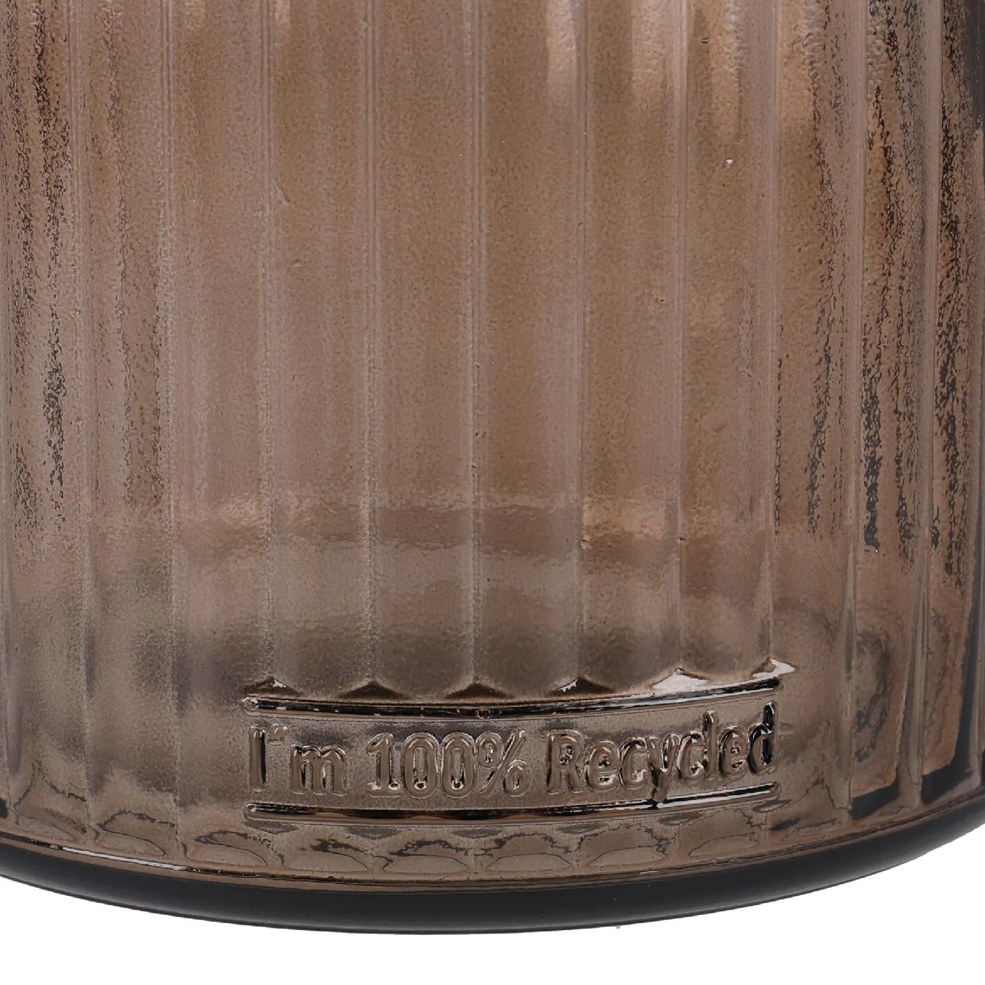 Flaschenvase Daroca, taupe, 23 cm