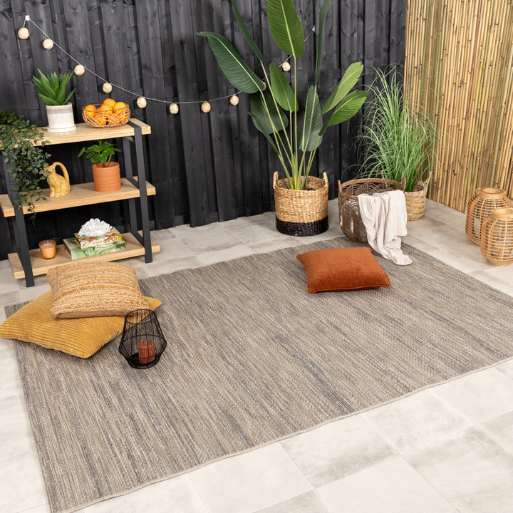 Buiten vloerkleed - Zanzi Melange Zand | Natuurlijk design!