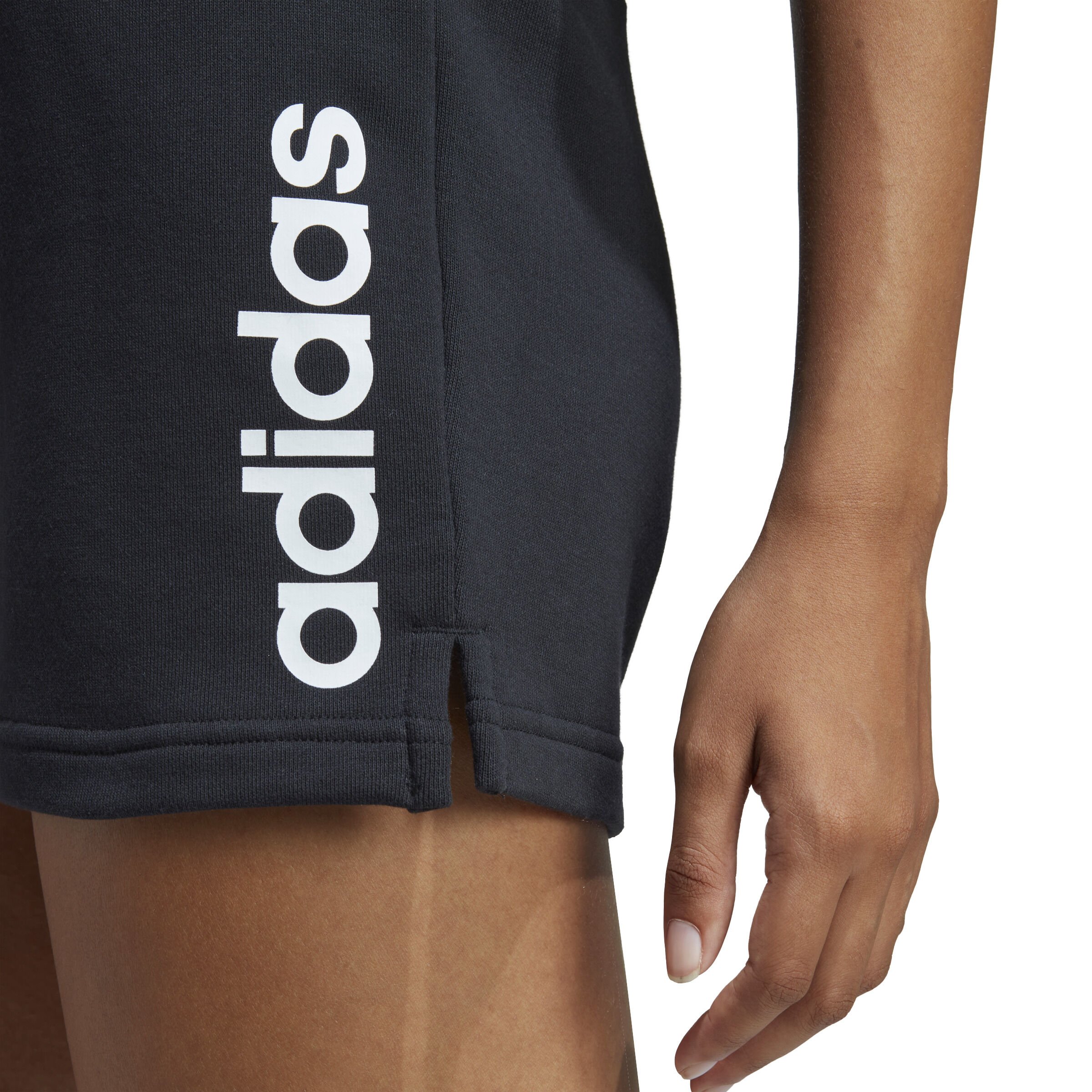 adidas Essentials Linear French Terry Shorts Femmes - Noir