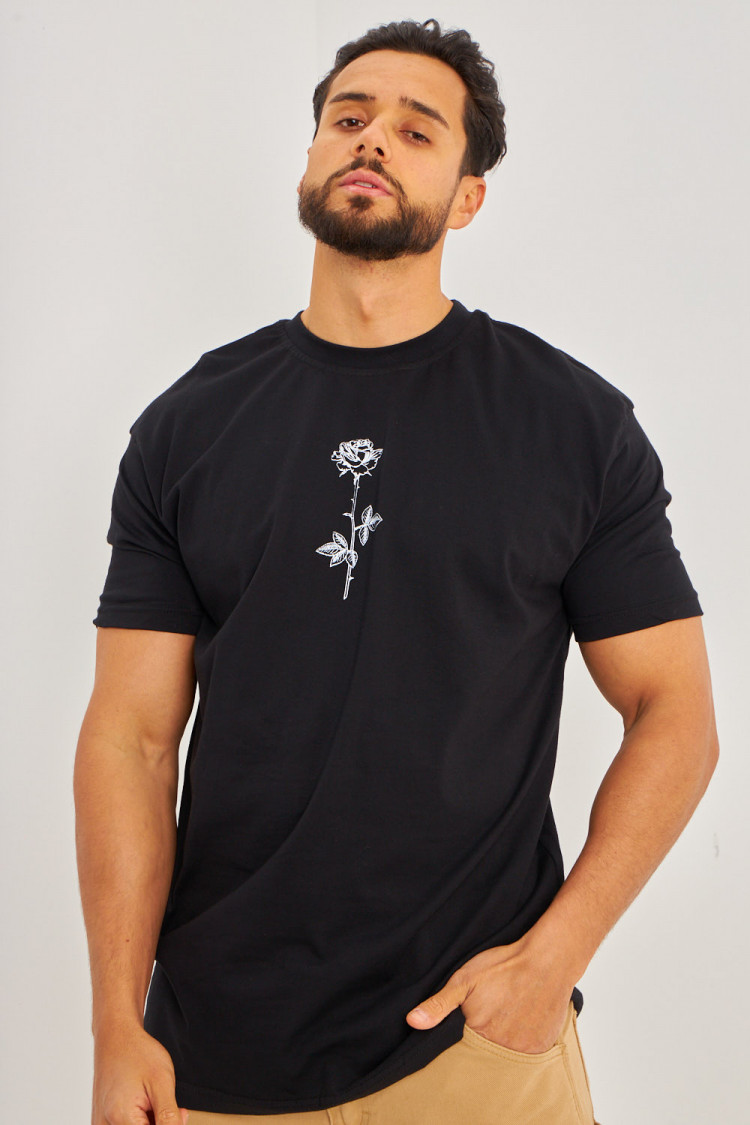 T-shirt fleurs 