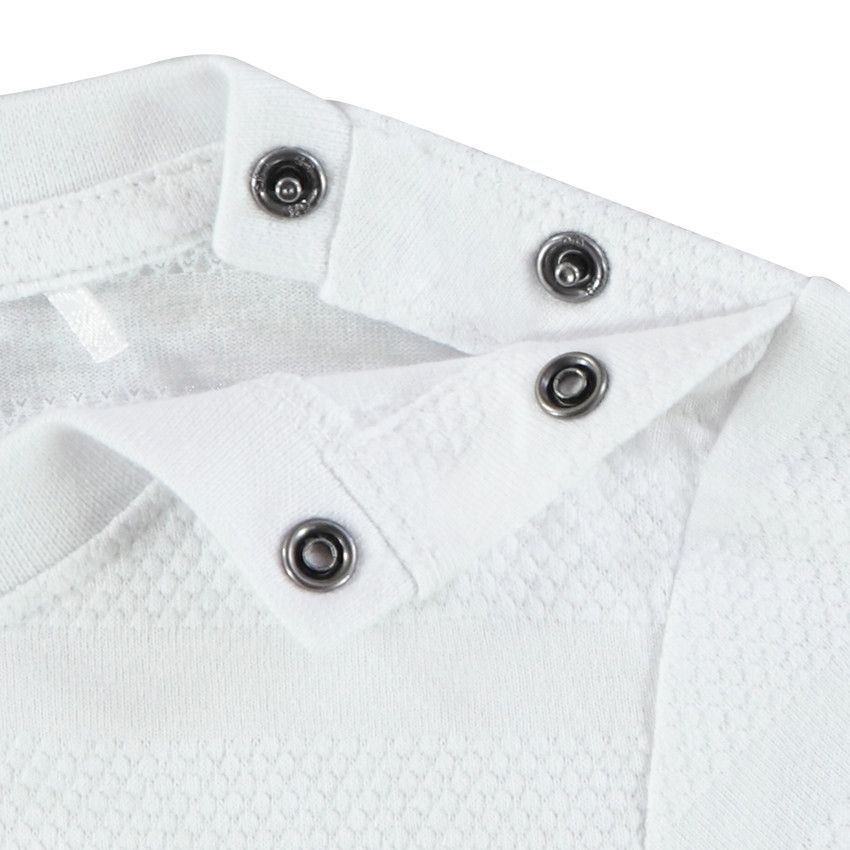 T-shirt manches courtes uni effet texturé pour bébé garçon - Blanc