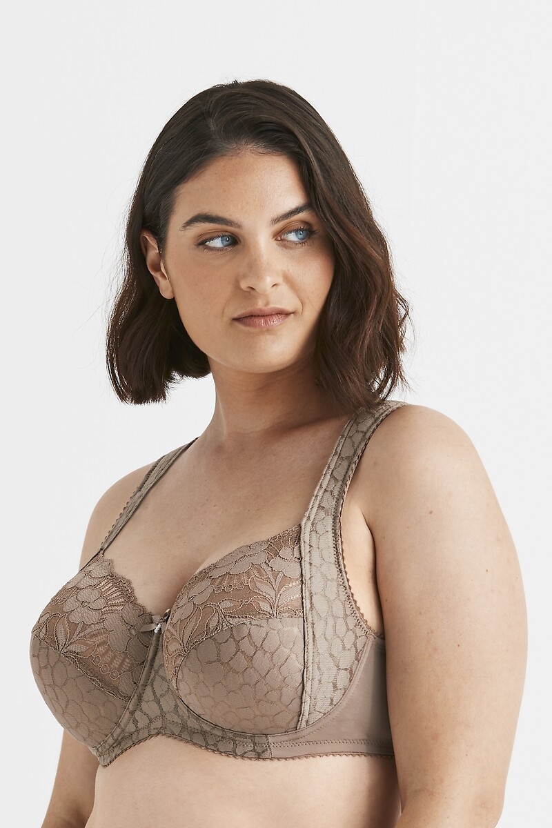 MISS MARY OF SWEDEN<br>Sutiã de cobertura total em jacquard e renda