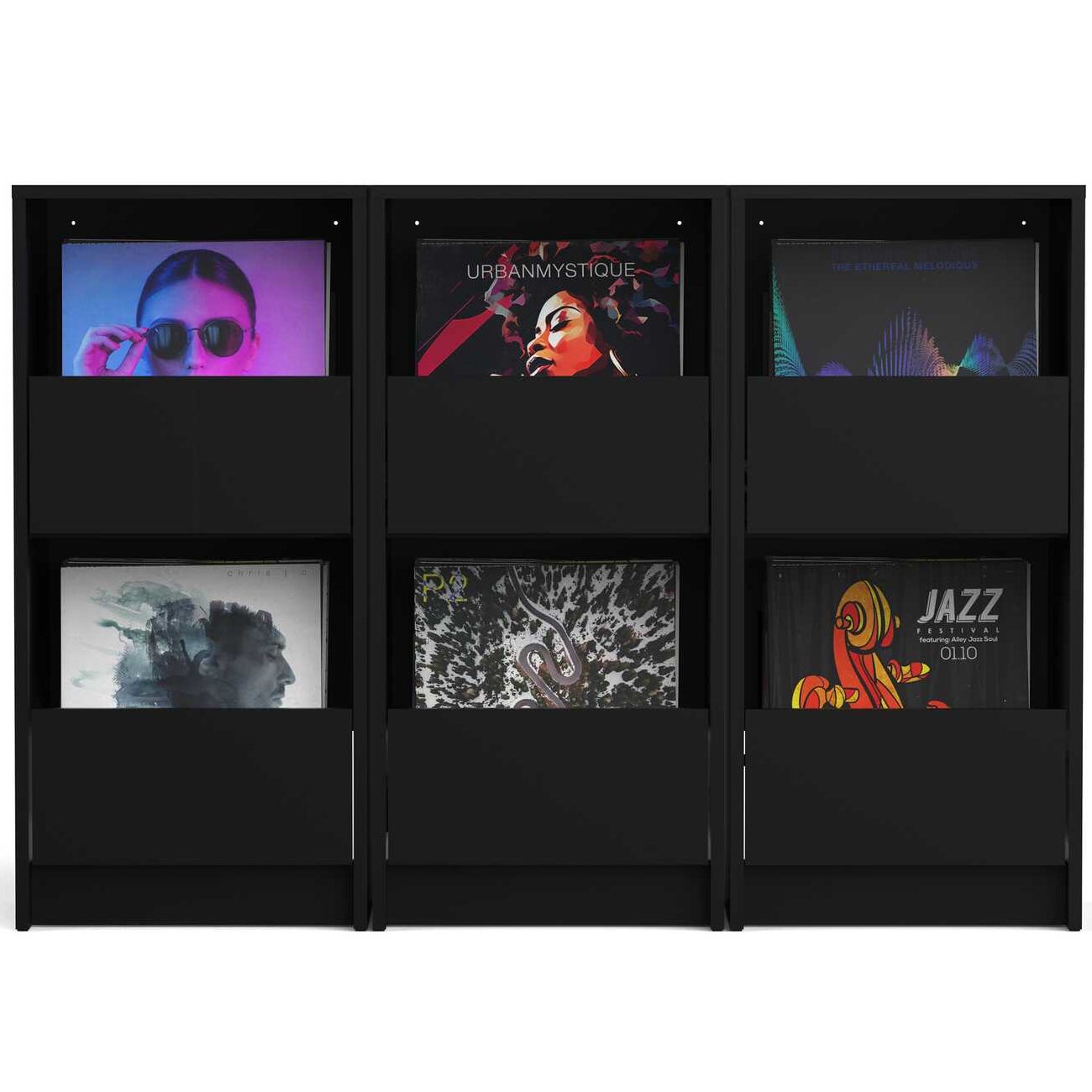 Glorious Vinyl Vault Black platenkast