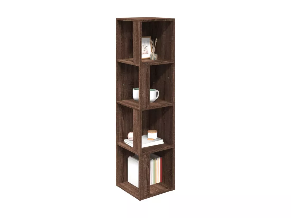 Armoire d'angle Chêne marron 33x33x132 cm Bois d'ingénierie