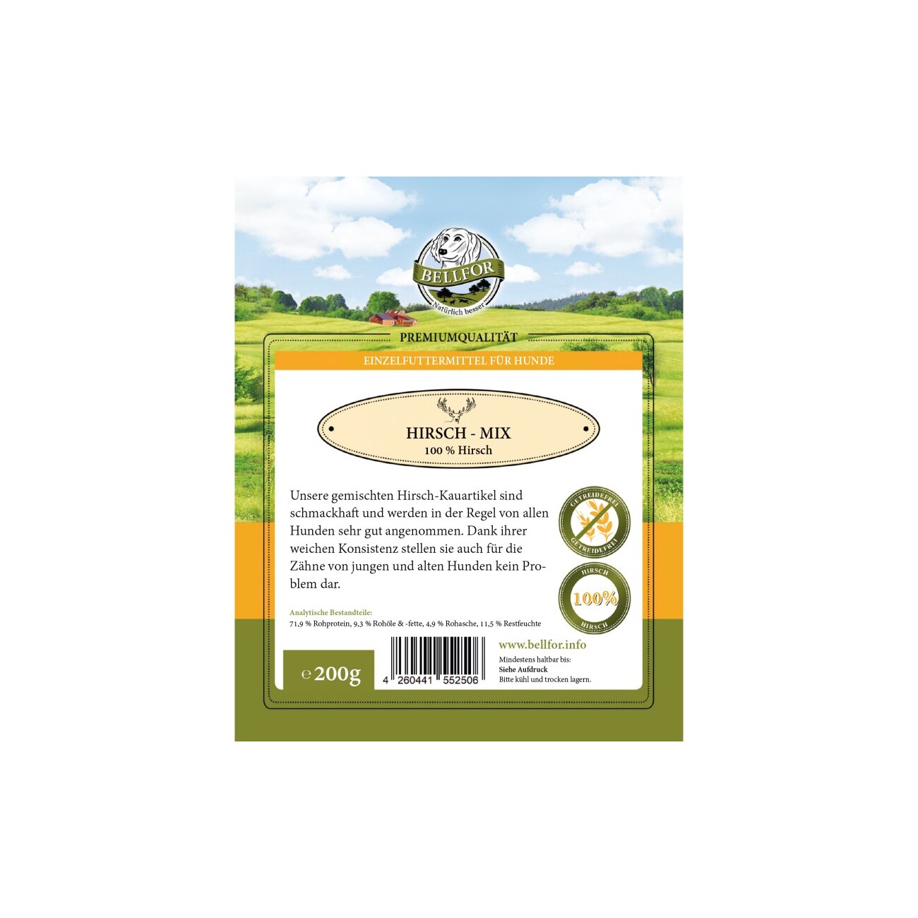 Bellfor Hundesnack - Hirsch Mix - 200g