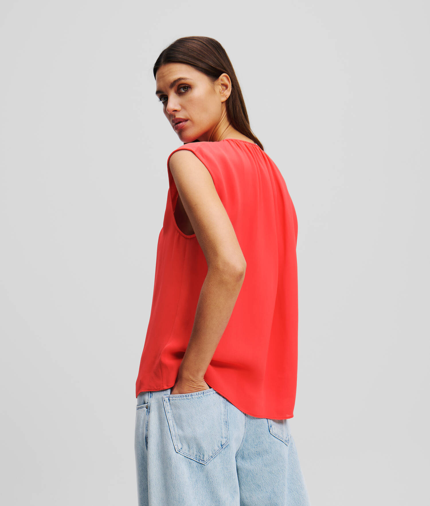 BLOUSE À VOLANTS - Hibiscus