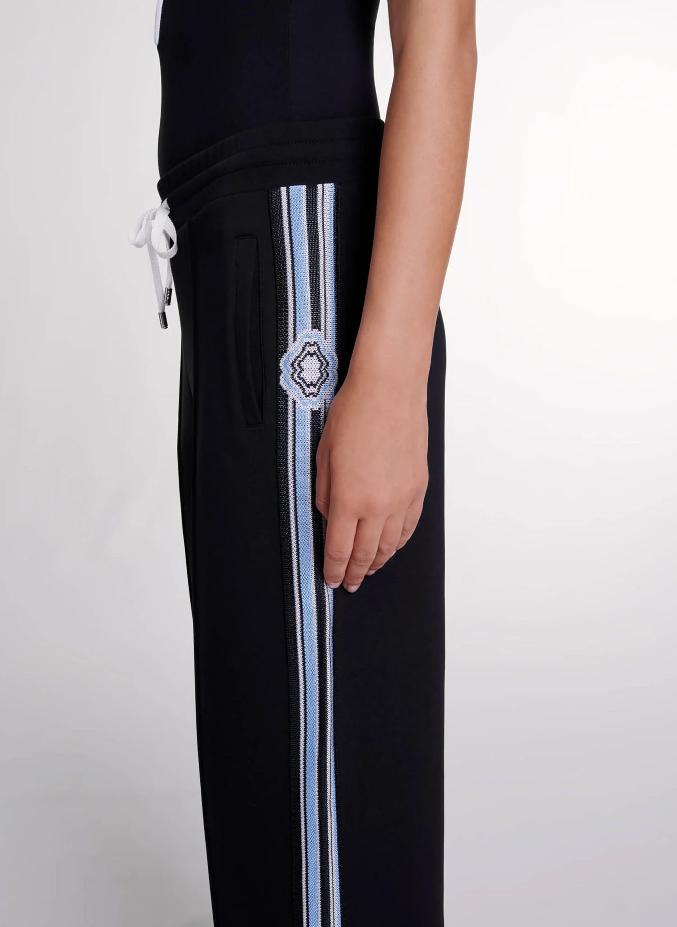 Pantalon jogging droit | Noir