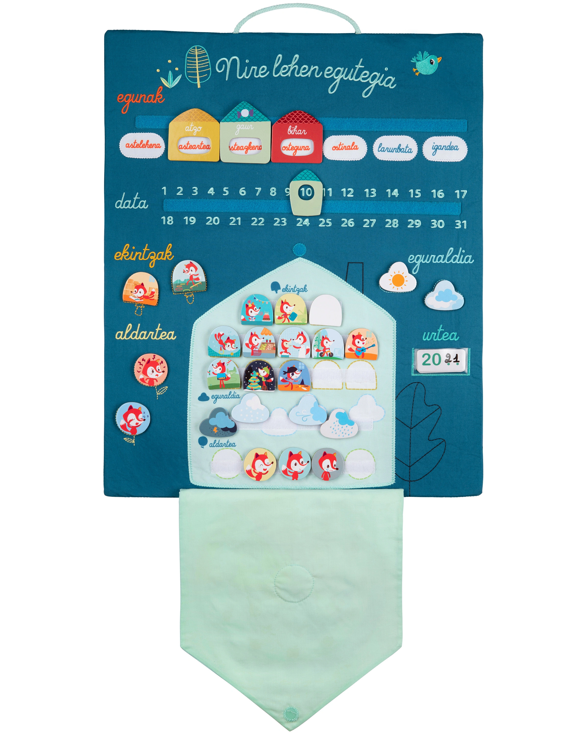 Lernkalender NIRE LEHEN EGUTEGIA in bunt