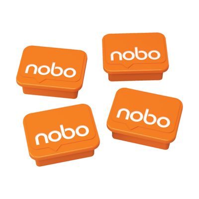Nobo aimant - orange (pack de 4)