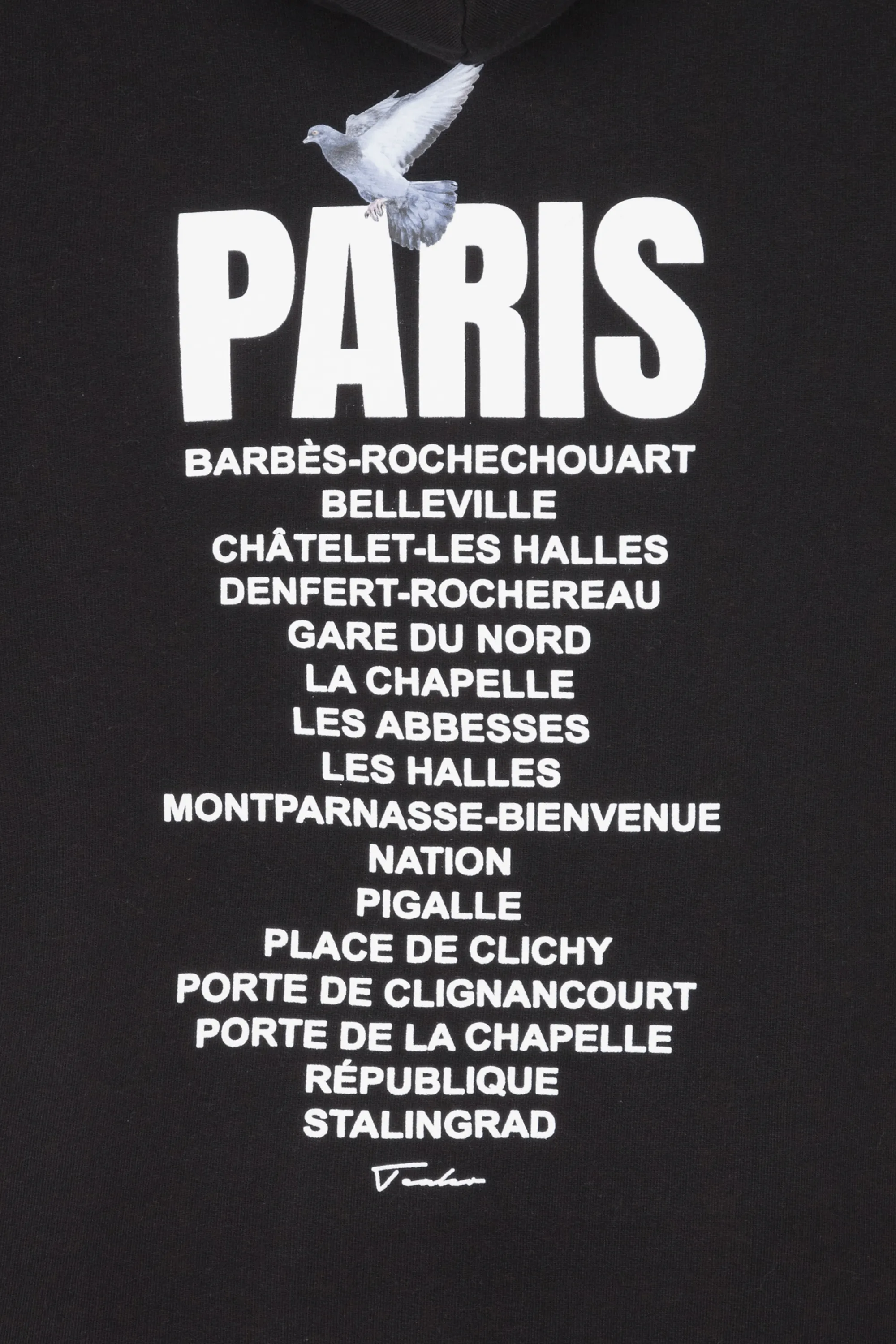 TEALER Hoodie HD PARIS CITY DISTRICT BLACK Noir