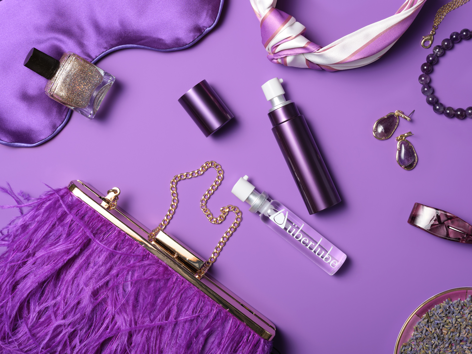 Uberlube Glijmiddel Siliconen – Good-To-Go Paars Aubergine (15 ml)