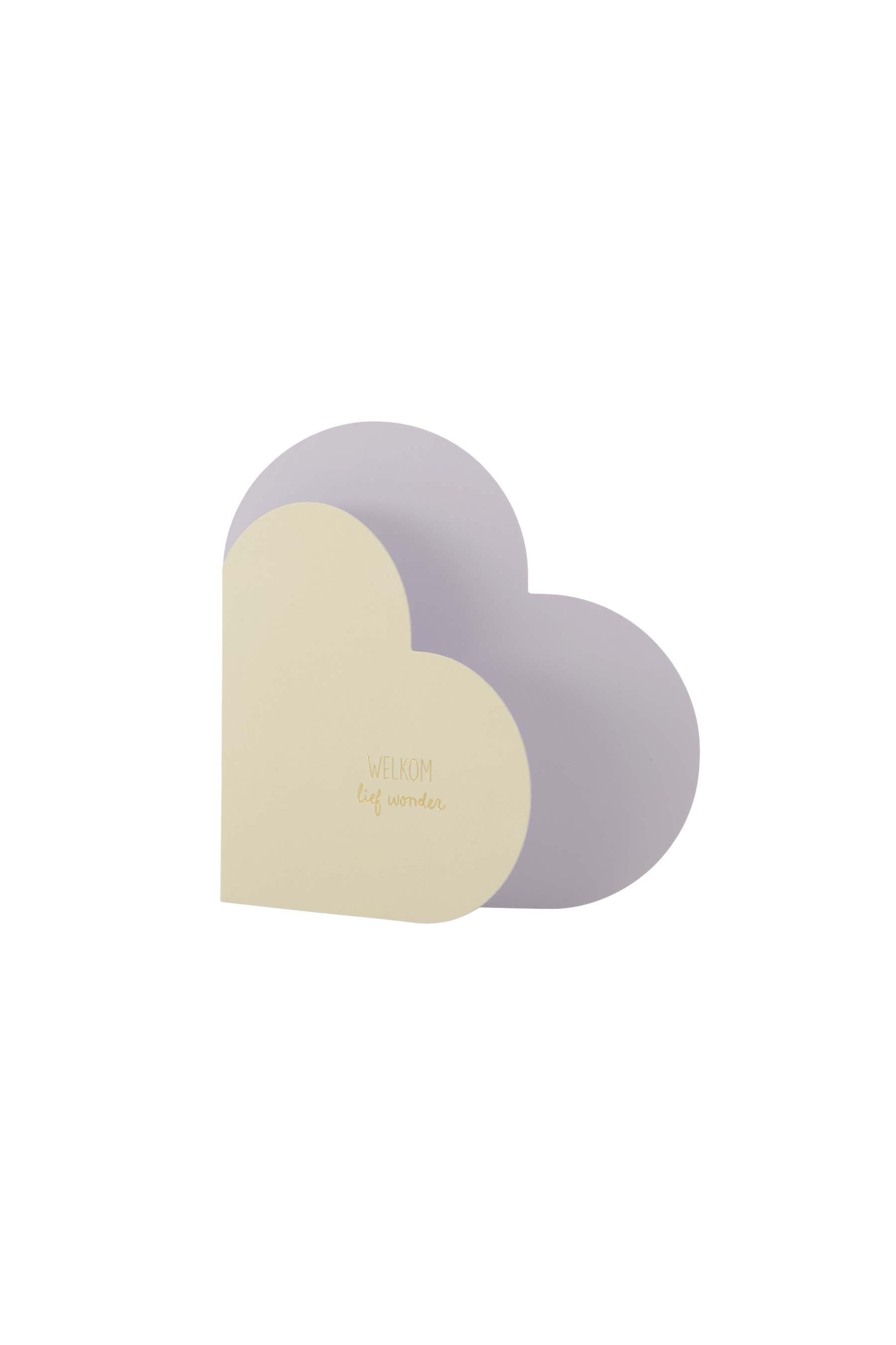 Set van 10 wenskaart wolk geel