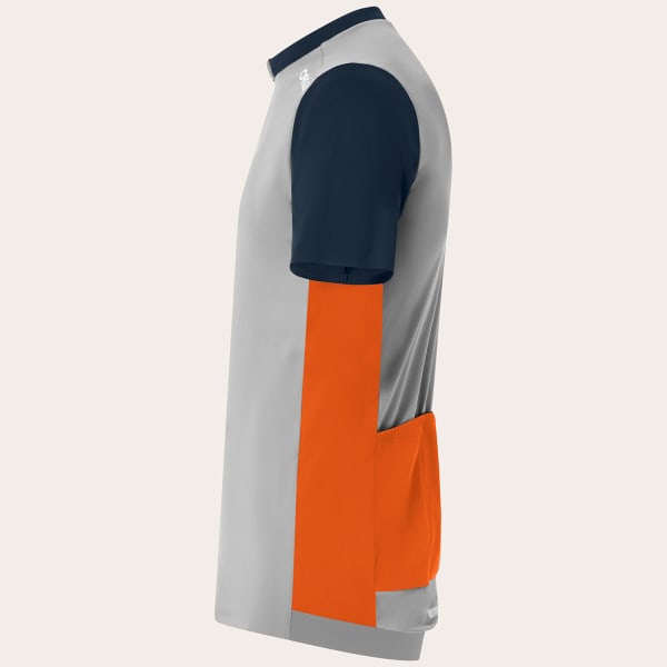 Maillot VTT OAKLEY POINT TO POINT 1/4 ZIP JERSEY GREY/BLUE