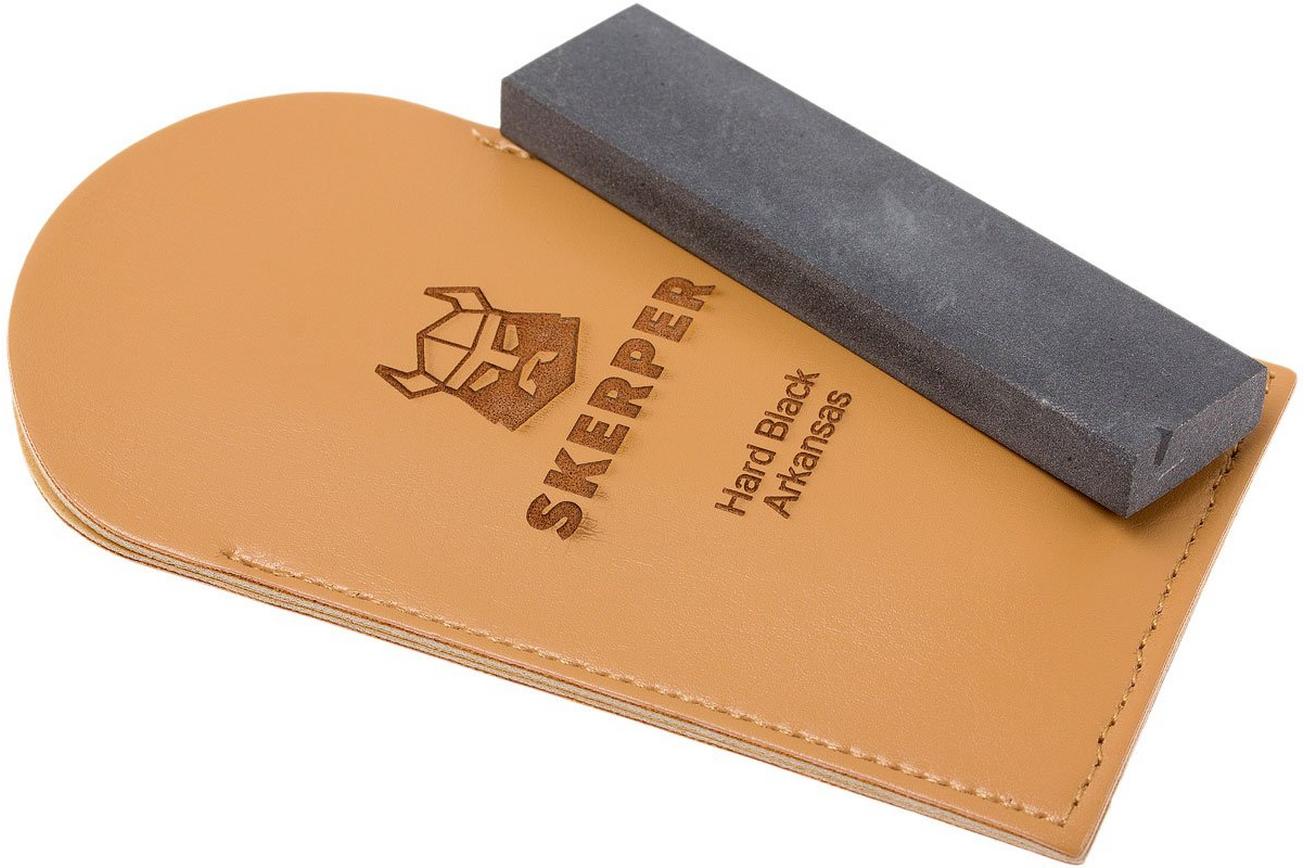Skerper Arkansas pocketslijpsteen NAPO20, Hard Black Arkansas
