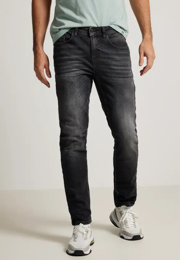 Regular Fit Jeans - black havy random wash