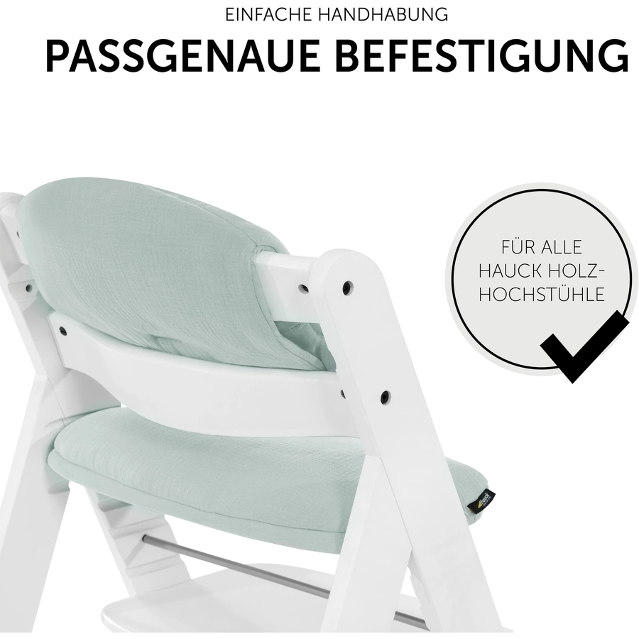 hauck Hochstuhlauflage Select Muslin Mint
