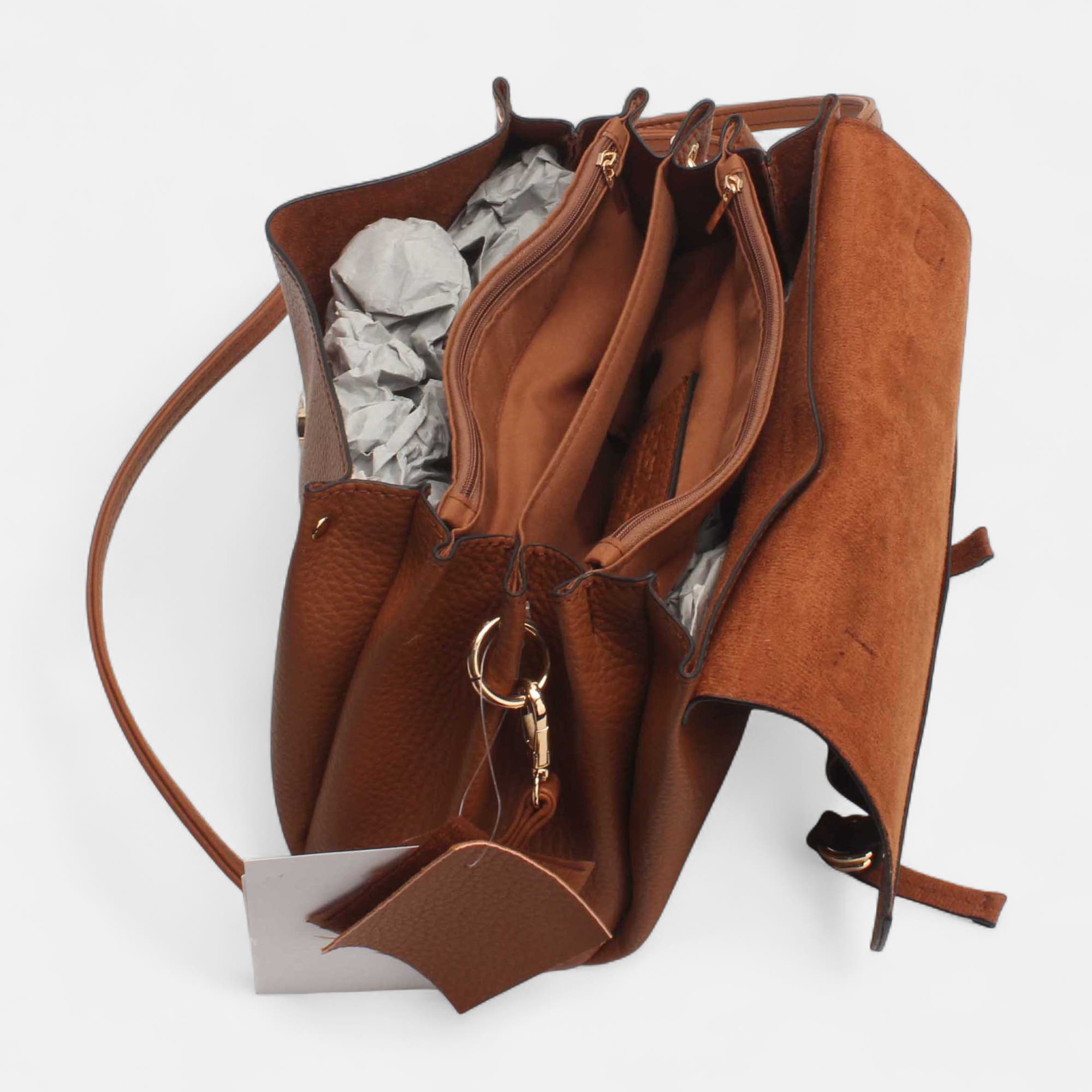 Sac bandoulière camel
