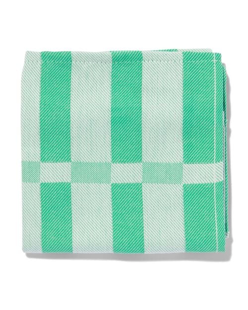 torchon 65x65 coton vert