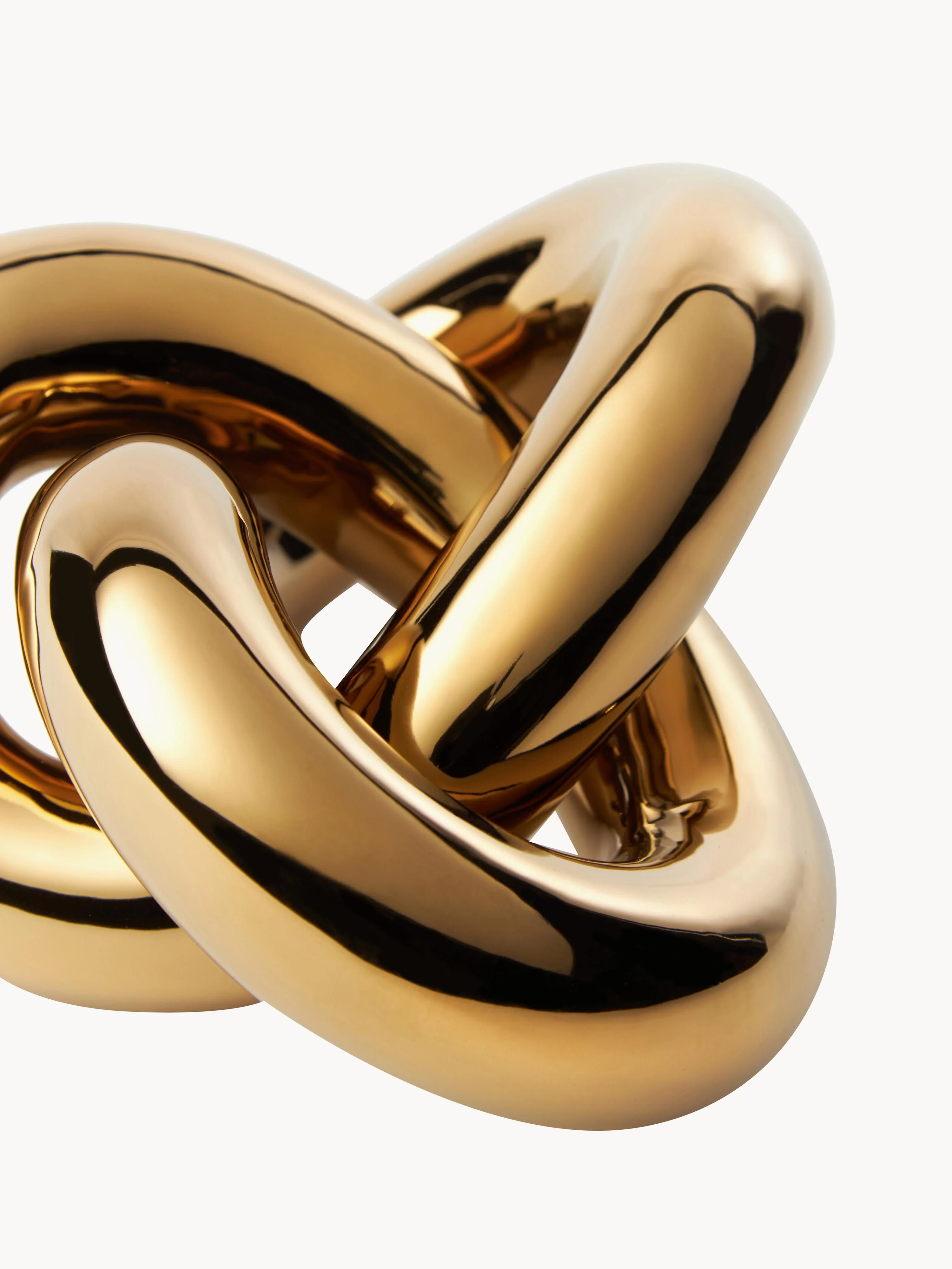 Handgemaakt decoratief object Knot, H 9 cm