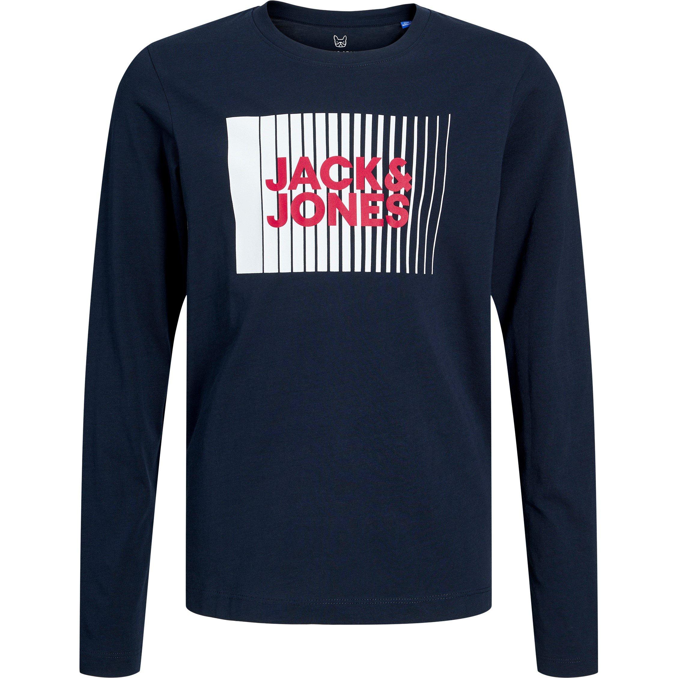 Jack and Jones J And J Logo Long Sleeve Tee Juniors