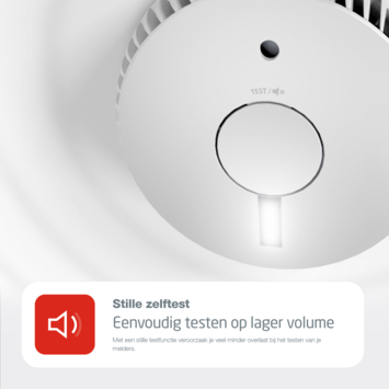 FireAngel optische rookmelder met noodverlichting en vervangbare batterijen (levensduur 10 jaar)